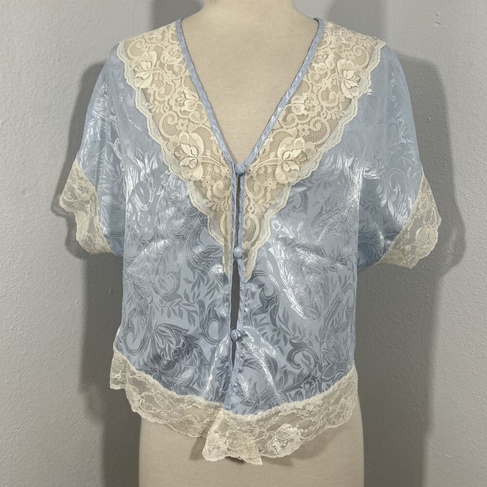 Lily Of France Top Womens Large Lace Sleepwear Feminine Fairycore Y2K 90s